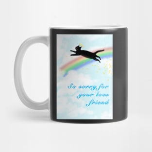 Grieving Condolences Black Cat Mug